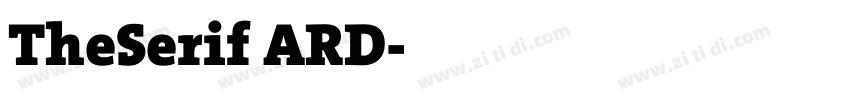 TheSerif ARD字体转换